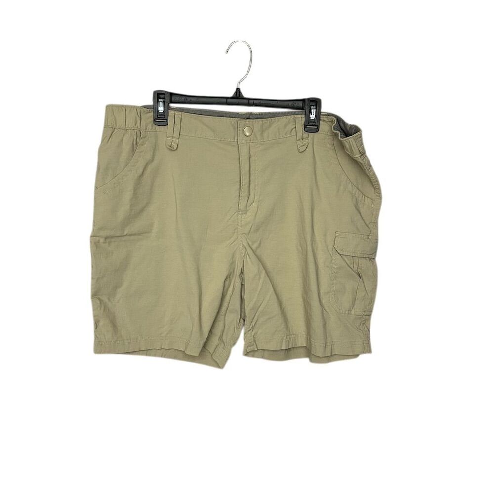 Duluth Trading Women's Cargo Shorts Size 18 Beige Lightweight Casual Summer